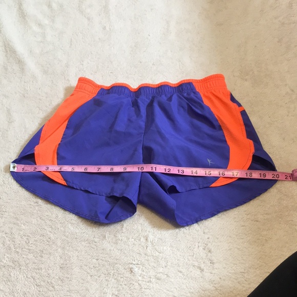 Danskin blue and orange workout shorts, in XS - Picture 3 of 7
